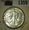 1946 P Walking Liberty Half Dollar, nice BU.