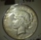 1926 D U.S. Peace Silver Dollar, attractive high grade.