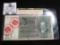 1929 German 10 Reichemark Banknote with a pair of WW II Nazi Wehrmact Stamps.