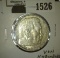 1936 A Germany Silver Five Marks, Von Hindenburg Commemorative.