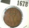 1876 Netherlands One Cent, KM100, Y-2, EF.