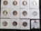 (11) different Silver Proof Washington Quarters dating 1992S - 2001 S.