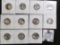 (11) different Silver Proof Washington Quarters dating 2000S - 2003 S.