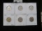 1939 P BU, 39 D VF, 40 P BU, 41 P BU, D BU, S Choice BU Jefferson Nickels.