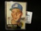 1953 Topps Warren Spahn No. 147 mounted in hard plastic holder.