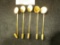 Set of five Gold-plated Stick Pins, which resemble California Fractional gold pieces and were origin