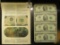 1976 Uncut Sheet Of Four Two Dollar Federal Reserve Star Notes.