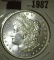 1880 P Morgan Silver Dollar, very Bright and Flashy.