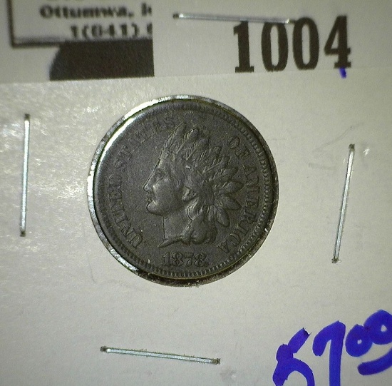 1878 Indian Head Cent