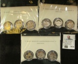 America The Beautiful Three Quarter Sets:  Each Set Includes A Quarter From All 3 Mints.  The Quarte