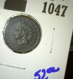 1875 Indian Head Cent With Full Liberty Visible