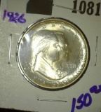 1926 Sesquicentennial Half Dollar, Probably whizzed.