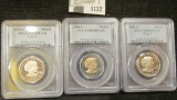 1979-S, 1980-S & 1981-S Proof Susan B Anthony Dollars Graded Proof 69 Deep Cameo By NGC