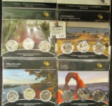 America The Beautiful Three Quarter Sets.  Each Set Includes A Quarter From all 3 Mints.  The Quarte