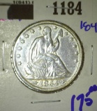 1854 Seated Half Dollar With Arrows