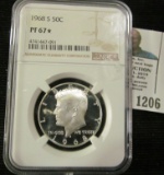 1968-D Proof Kennedy Half Dollar Graded Proof 67 With A Star Notation.  The Star Refers That This Co
