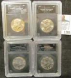 1971-D, 1976-D. 1995-D, & 1997-D Kennedy Half Dollars In Slab Holders