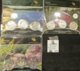 America The Beautiful Three Quarter Sets.  Each Set Includes A Quarter From All 3 Mints.  The Quarte