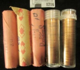 Uncirculated Solid Date Rolls Of Memorial Cents Includes (2) 1968-P, 1969-S, 1974-S, & 1970-S