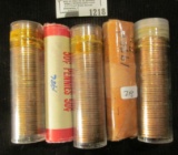 Uncirculated Solid Date Rolls Of Memorial Cents Includes 1959, 1959-D, 1961, 1970-D, And 1986