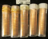 Uncirculated Solid Date Rolls Of Memorial Cents Includes 1959, 1959-D, 1963-D, 1969-S, And 1972-S