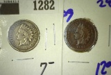 1862 And 1909 Indian Head Cents