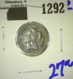 1868 Three Cent Nickel