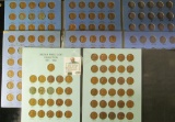 Three Complete Number 2 Lincoln Wheat Cent Books With Coins From 1941 To 1958