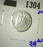 1855 Seated Dime With Arrows