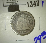 1876 Seated Quarter