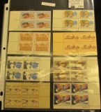 (8) Mint Plateblocks of U.S. Stamps. All 10c & 13c denomination.