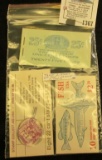 25c One Cent Stamp Booklet (empty); Ameripex 86 Stamp booklet full of .22c Stamps; & 