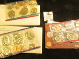 1980, 81, & 85 U.S. Mint Sets in original cellophane and envelopes. ($11.46 face value).