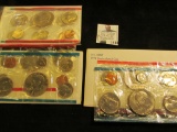 1976, 77, & 78 U.S. Mint Sets in original cellophane and envelopes. ($11.46 face value).