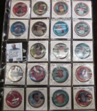 (19) 1960-70 era Baseball Coins in a 20-Pocket Plastic Page.