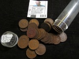 (50) Indian Head Cents in a plastic tube. G-EF