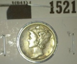 1918 S Mercury Dime, high grade.