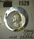 1964 P Washington Quarter with mint error clip at K-12.
