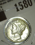 1942 P High Grade Mercury Dime.