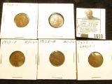 1926 S Good, 27 P VF, D EF, 28 D AU, & 28 Large S Good Lincoln Cents.