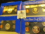 1968 S, 69 S, 71 S, & 72 S U.S. Proof Sets, original as issued. The 1972 Set has a beautiful Cameo K