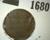 1935 Palestine One Mil Copper. EF.