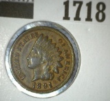 1891 Indian Head Cent, nice original high grade.