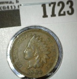 1903 Indian Head Cent, nice original high grade.