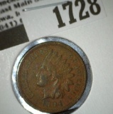 1894 Indian Head Cent, Scarce date with a nice full 