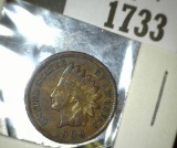 1906 Indian Head Cent, nice original high grade.