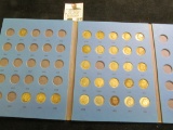 Partial Set of Silver Dimes in a blue Whitman folder. Includes (6) Mercury Dimes, (18) Silver & (4)
