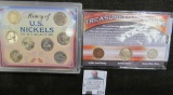 Pair of cased Coin Sets: 