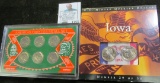 Pair of holdered Coin Sets, includes 