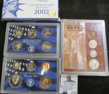 2002 S U.S. Proof Set in original box of issue & a cased set 